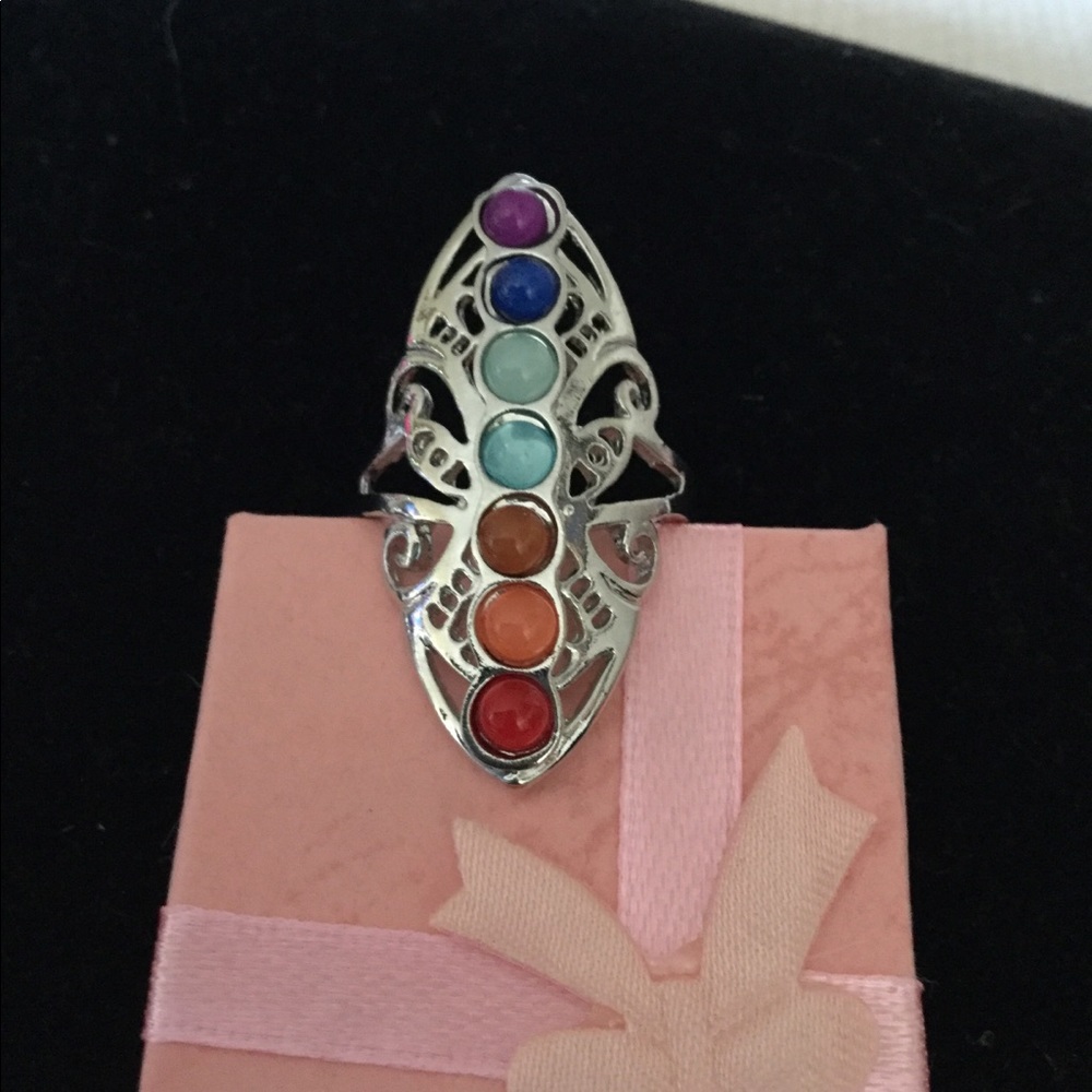 Sterling silver multi colored gemstones